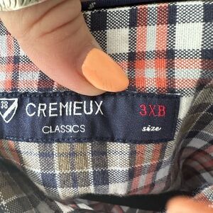 NWT CREMIEX BIG MAN BUTTON DOWN SIXE 3XB